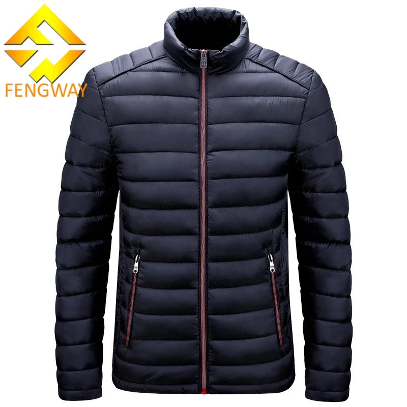 Custom Waterproof Nylon Black Bubble Jacket Padded Down Puffer Jacket With Hood High Quality Custom Logo Shiny Winter Men