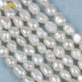Goldleaf Natural Freshwater Pearl Strand Necklace with 7-8mm Pearls Wedding Gift Option