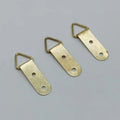 10x40mm Two Hole Metal Iron Gold Brass-plated Triangular Ring Photo Frame Hanger Wall Hook Accessories Box