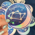 Customized Die Cut Cute Holographic Waterproof Rainbow Prisms Sticker Print Custom Vinyl Window Decal Sticker