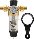 Water Prefilter Sediment Filter for Well Water Hose Sediment Filter Reusable Spin Down Sediment Water Filter