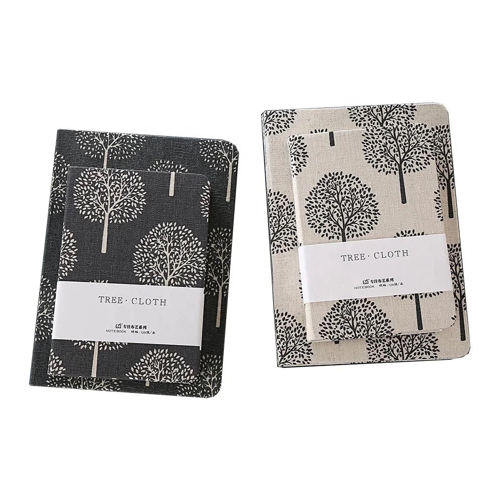 Butterfly Deboss Affirmation Customised Journal 160GSM Dot Grid Hardback Cloth Linen Fabric Cover A5/A6 Journal Printing