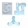 DIY Eco-Friendly White Desktop Decoration Stand Crystal Epoxy Resin Mould Mobile Photo Frame Handicraft Silicone Mold