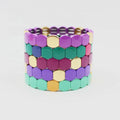 New Design Bohemia Miyuki Bead Bracelet Rainbow Color Tila Beads Square Handmade Enamel Bracelet for Women
