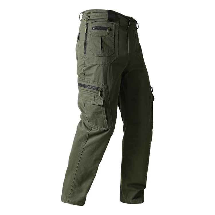 Men's Casual Pocket Cargo Pants Long Trousers