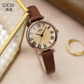 New Women's Retro Network Red Small Plate Light Watch Student Test Waterproof Quartz Watch