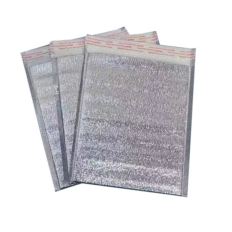 Aluminum Foil Insulated Cooler Warmer Foam Food Delivery Bag for Packaging Shipping Snacks Candies Pizza-Industrial Use Mailings