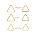 Hot Selling 14K Gold Filled Triangle Open Closed Jump Rings for Jewelry Making Pendant Necklace S925 Silver Rings