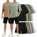 Custom logo Mens Short Sets Sweatsuit Vendor Joggers Suits Men Summer Cotton Shorts Set