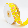 Customizable Logo Printed Bouquet Flower Polyester Grosgrain Ribbon 100% Polyester Double Face Handmade Cake Floral Band