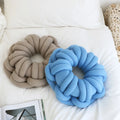 Kle Chunky Yarn Hand Knot Pillow Case Home Decoration Popular Handmade Throws for Sofa Nordic