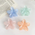 Sweet Plumeria Colorful Flower Plastic Hair Clip Beach Vocation Hair Clawp for Women Stock Wholesale