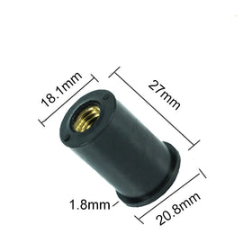 Good Quality M4 M5 M6 Well Mount Anchor Rubber Expansion Nuts for Motorcycle