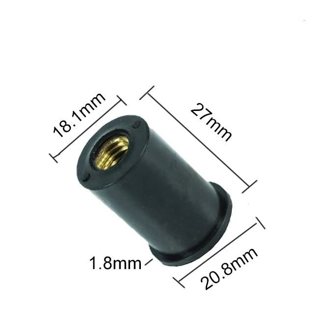 Good Quality M4 M5 M6 Well Mount Anchor Rubber Expansion Nuts for Motorcycle