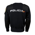 Blue Tactical Style Wool Sweater Round Neck Breathable and Lightweight Combat Shirt for Winter Knitted Weaving Method