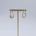Natural Freshwater Edison Pearl Gold Dangle Earrings 2022 Simple Fashion Jewelry Grade a Third Party Certified for Women