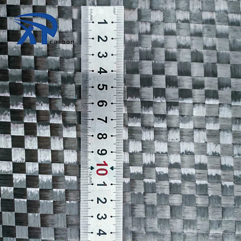 12K Plain 80g 88g 100g 200g Light Weight Spread Tow Colored Electroplated Carbon Fiber Fabric Fireproof Decorative