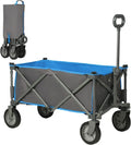 Woqi Adjustable Handle Camping Trolley Foldable Collapsible Folding Utility Cart Wagon