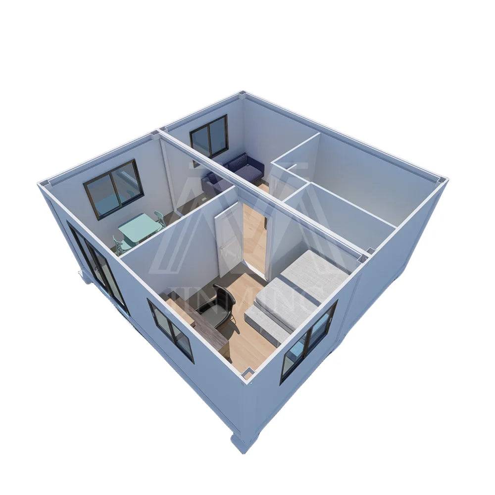 Customized 5 Bedroom Container House 2 Bedroom Prefab 20ft/40ft Container Home House