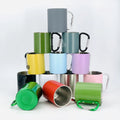 200ml/300ml Wholesale Portable Metal Double Wall Beer Tea Stainless Steel Camping Cups Tumblers with Handle
