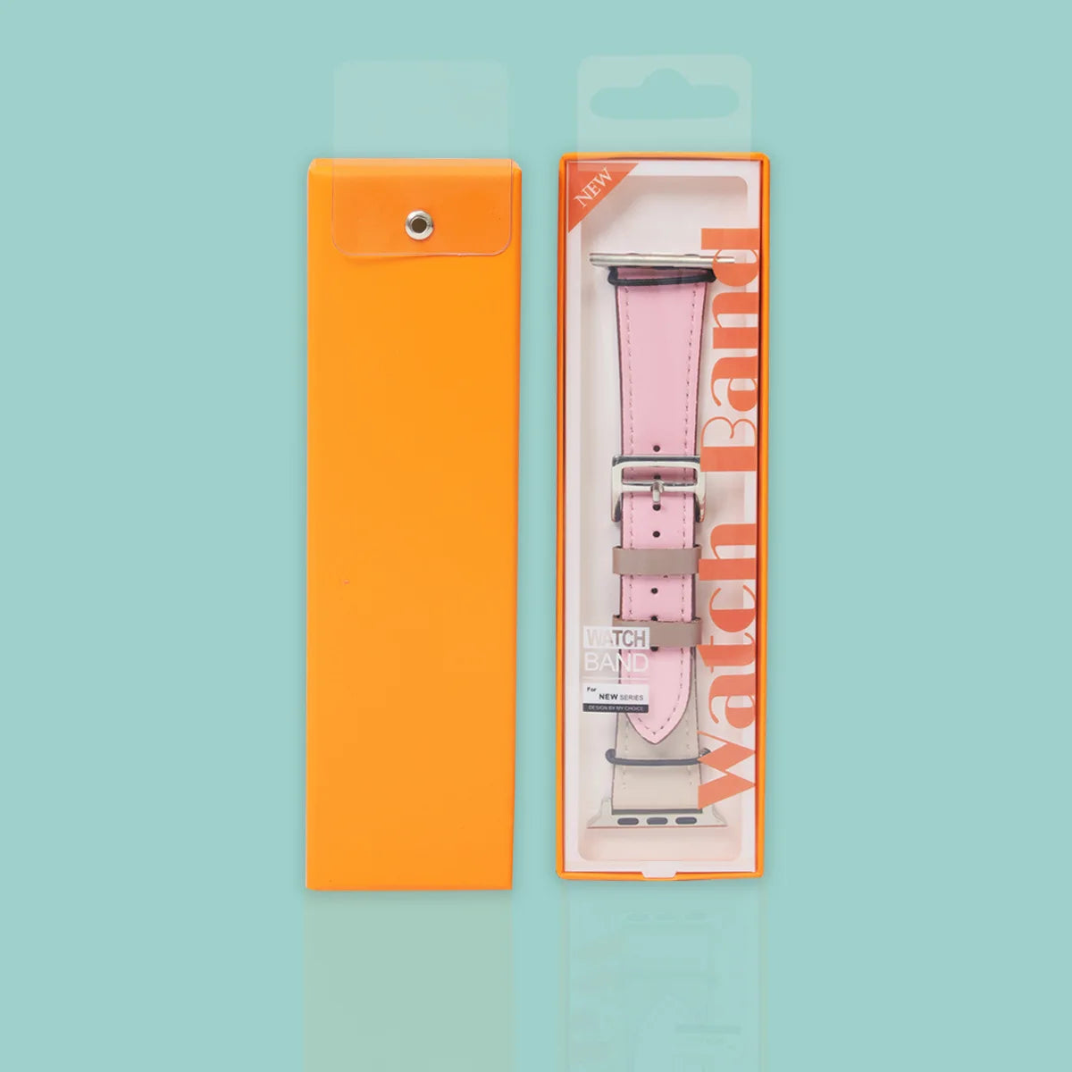 High Quality Smart Watch Bands Square Box Folder Packaging Coated Paper Recycled Materials for Rubber Watch Straps Premium Watch