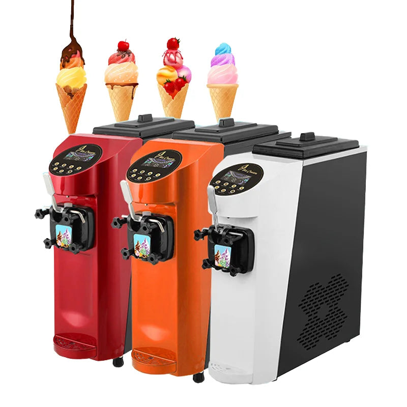 Professional Single Head Ice Cream Dispenser with Compressor Easy Operation Low Noise