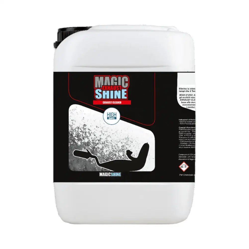 Magic Shine 5 Lt Exhaust Cleaner Sgrassatore Marmitta Made in Italy
