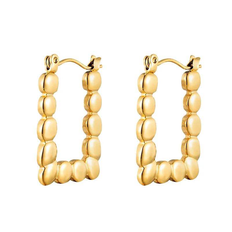High Quality Luxury Designer Earrings Famous Brand Stainless Steel Earrings Gold Plated Fashion Jewelry Women Accessories