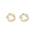 Allergic Free 925 Silver Needle Freshwater Pearl Flower Earrings Women
