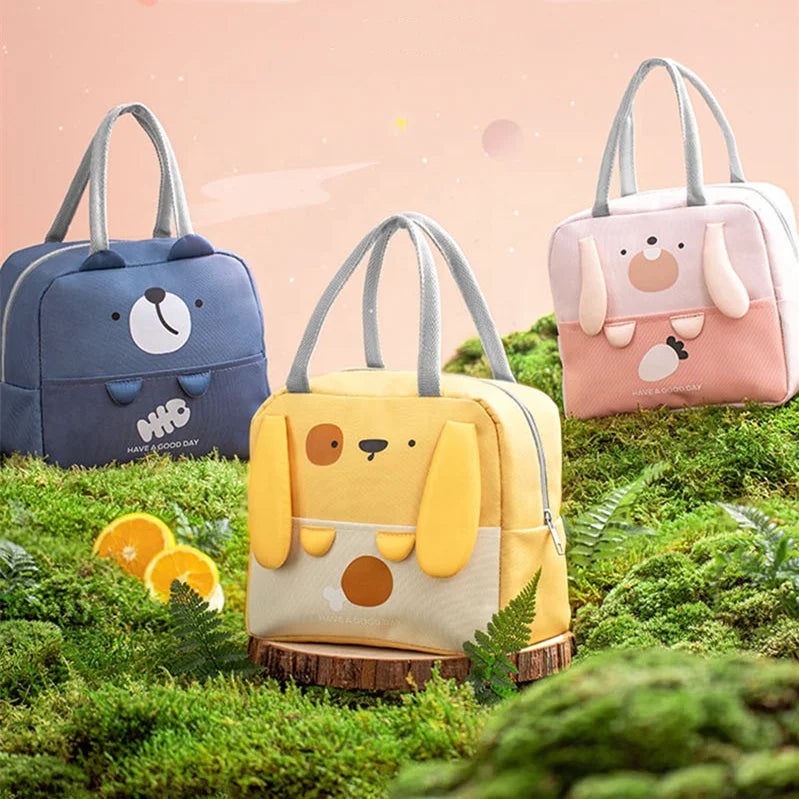 Cute Design Aluminum Foil Thermal Insulated Kids Cooler Lunch Bag Thermal Lunch Bag for Children