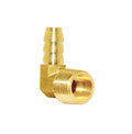 Customized 3/8 Hose Barb Elbow X 1/8 Male NPT Brass Fitting