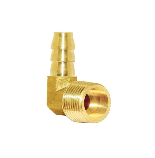 Customized 3/8 Hose Barb Elbow X 1/8 Male NPT Brass Fitting