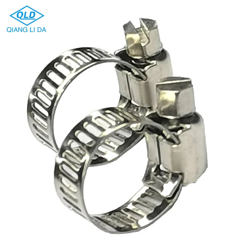 Hydraulic Stainless Steel Heavy-Duty Metric Hose Clamp QLD Brand DIN3017 Model Automotive Marine Use