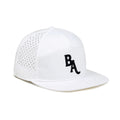 Custom Quick Dry Luxury 7-Panel Tropical Leaf Character Waterproof Polyester Velvet Plush Golf Cap Laser Cut Holes Outdoor