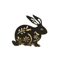 Popular  Metal Hollow Rabbit Garden Decoration Plugin Creative Design Iron Landscape Decoration