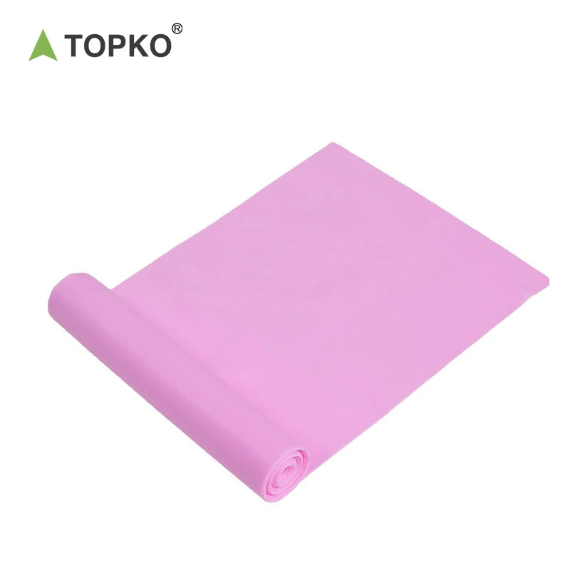 TOPKO in Stock Hot Selling Fitness Elastic Band TPE Yoga Stretching Resistance Band