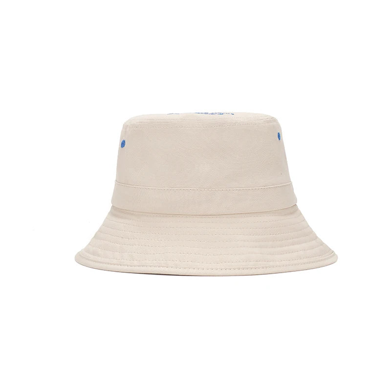 New Arrival Adjustable Cotton  Embroidery Logo Bucket Hat Outdoor Sun Protection Fisherman Hat for Women Men