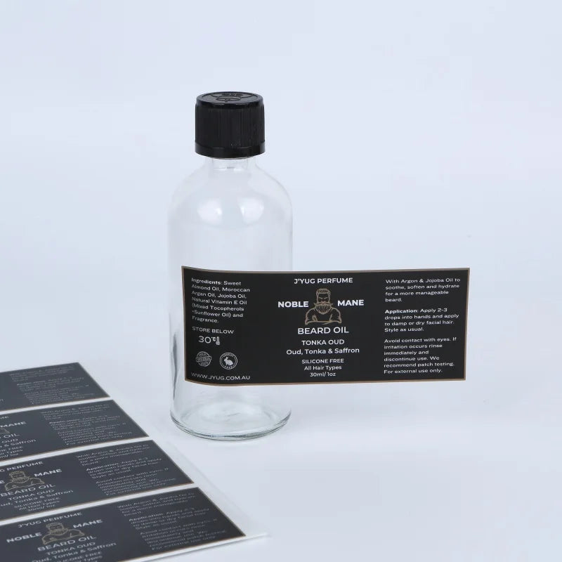 Free Sample Transparent Clear Round Stickers Custom Waterproof BOPP Labels with Foil Stamping and Holographic Feature