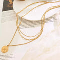 Multi Layered Wearing Female Christmas Necklace Clavicle Chain