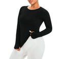 2026 Gym Fitness Sets Woman Training Long Sleeve Top High Quality Activewear Yoga Top for Women Ribbed Yoga Set lenovo Yoga Slim 6i