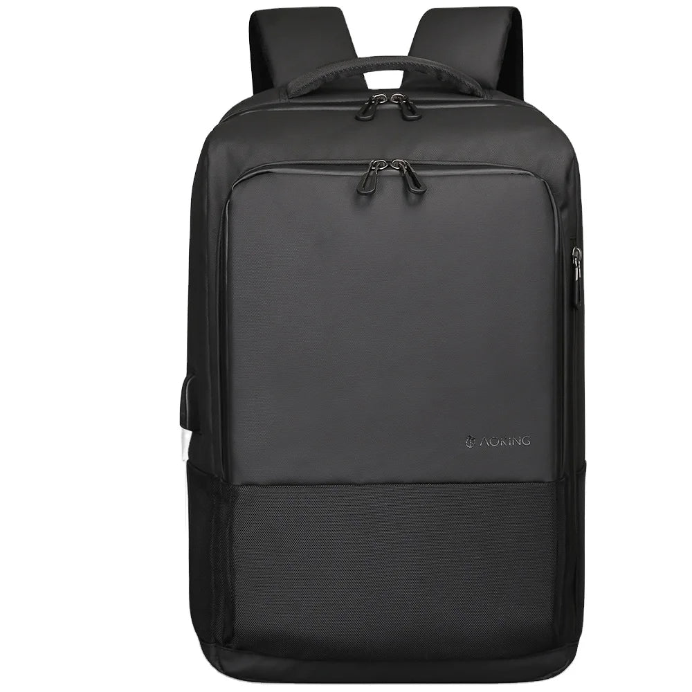 Custom Logo Unisex Large Capacity Waterproof Laptop Backpack with USB Port for Business & Outdoor Travel-Polyester Material