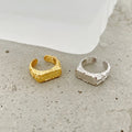 VIANRLA 925 Sterling Silver 18k Gold Plated Fashion Gold Initial Adjustable Rings