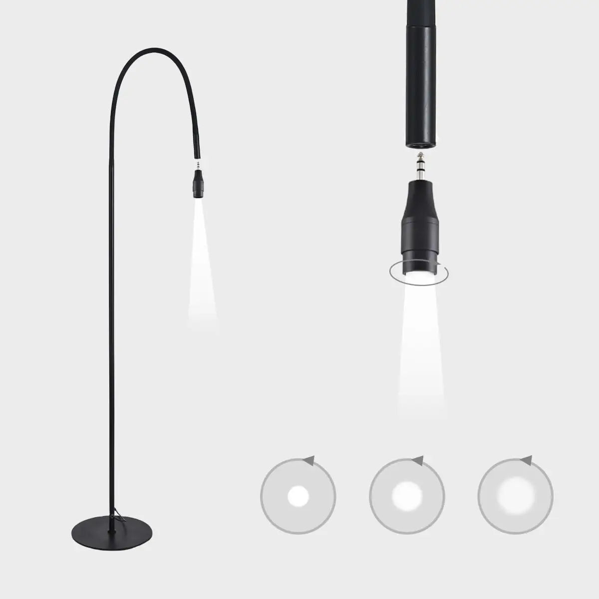 FL009 5W/10W Reusable UV LED Lash Lamp Quick Curing Floor White with Foot Switch for Beauty Salon