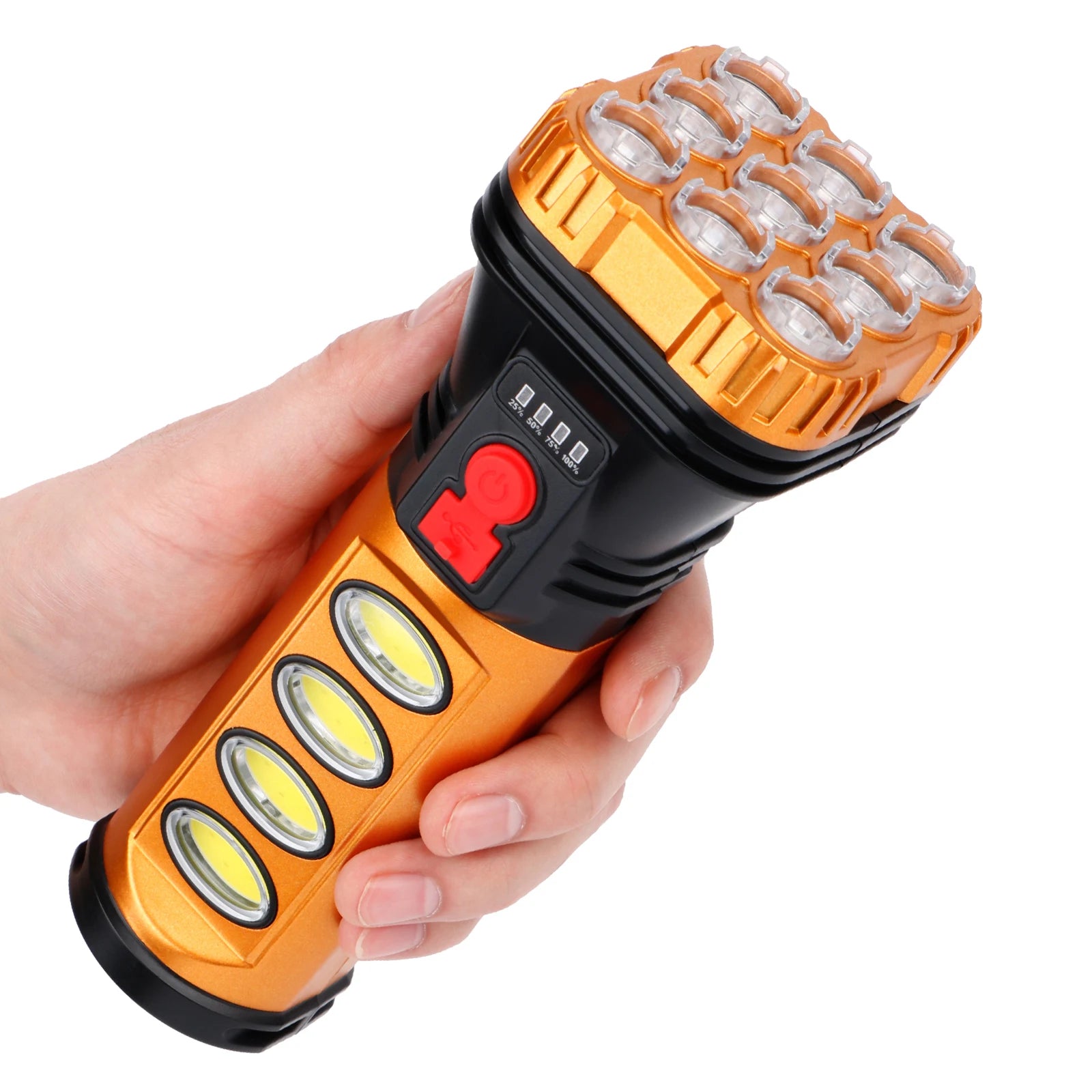 Portable High-Power Li-Ion Rechargeable Aluminum Alloy Tactical Flashlight IP65 Waterproof 500-1000LM Lumens Camping Outdoor