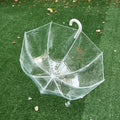 China Factory Wholesale Custom Promo Windproof Logo Clear Bubble Transparent Women's Big Clear Dome POE Umbrella for Rain