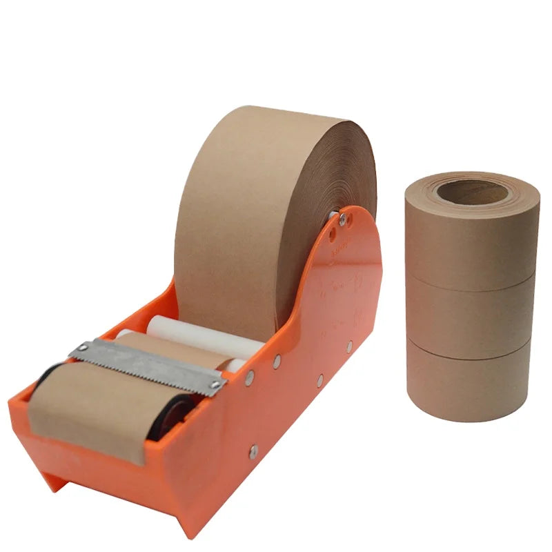 Custom Gift Wrap Adhesive Water Activated Kraft Paper Tape with Line