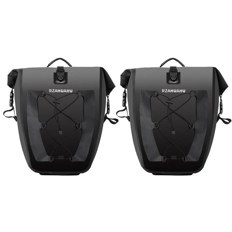 2pcs Large Capacity Bike Panniers Waterproof Bike Rear Rack Bag for Cycling Traveling Touring