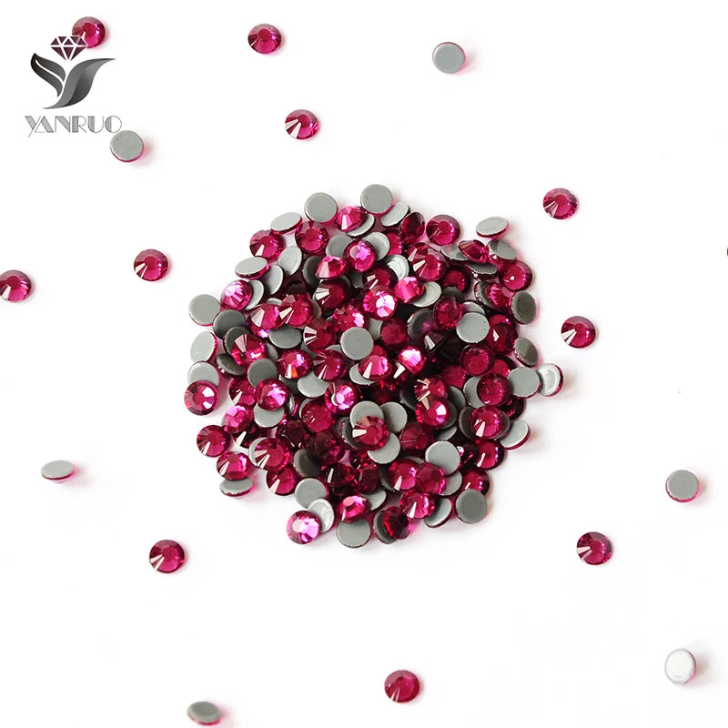 Wholesale Fuchsia Color Hotfix Stones Bling  Heat Iron on Black Lives Matter Designs Rhinestone for T-shirts Women