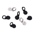 Custom Handmade Tags for Leather Accessory Zinc Alloy Jewelry Round Charms Bra Metal Round Fitting Mini Logo Pendant for Earring