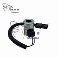 TALUADA Hydraulic Pump Accessories XE80 XE135 XE150 XE215C Sany SY215 19*49mm Pilot Safety Lock Solenoid Valve Coil 27667400
